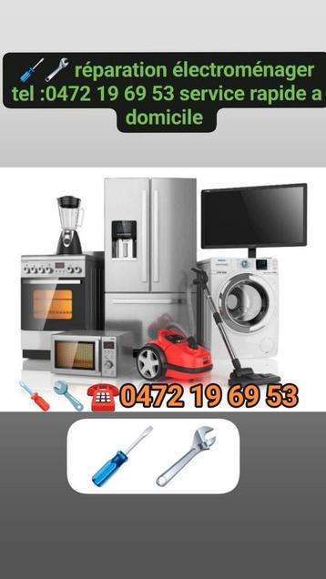 Réparation électroménager tel 0472196953, Enlèvement ou Envoi, Comme neuf