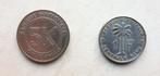Congo - 1 frank 1957 & 5 makuta 1967, Ophalen of Verzenden, Losse munt, Overige landen