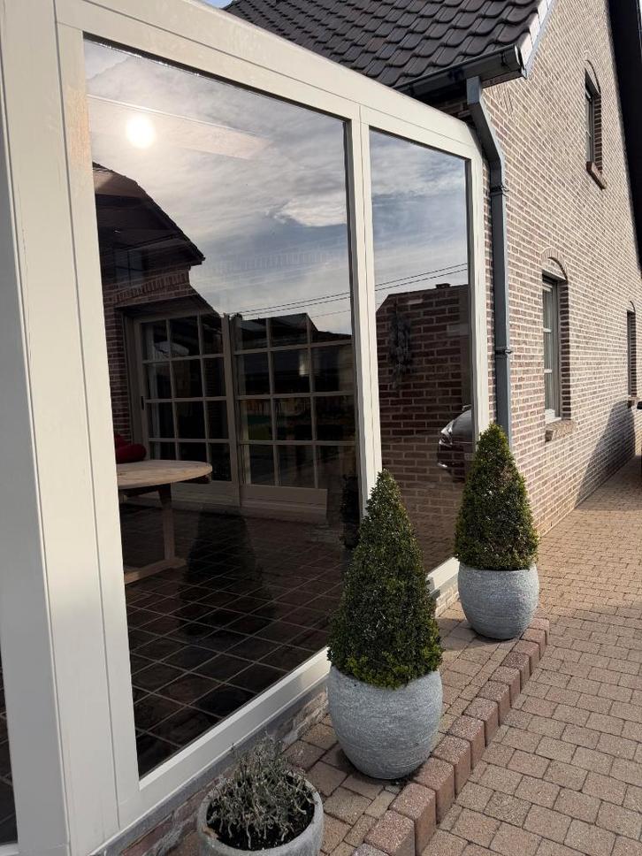 Glazen raam terras, Tuin en Terras, Overige Tuin en Terras, Gebruikt, Ophalen