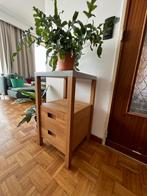 Modern vol eiken nachtkastje, Huis en Inrichting, Slaapkamer | Nachtkastjes, Ophalen, Zo goed als nieuw