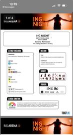 ING night tickets (4 stuks - In ING arena) 22/11, Tickets en Kaartjes, Concerten | Nederlandstalig, Drie personen of meer, November