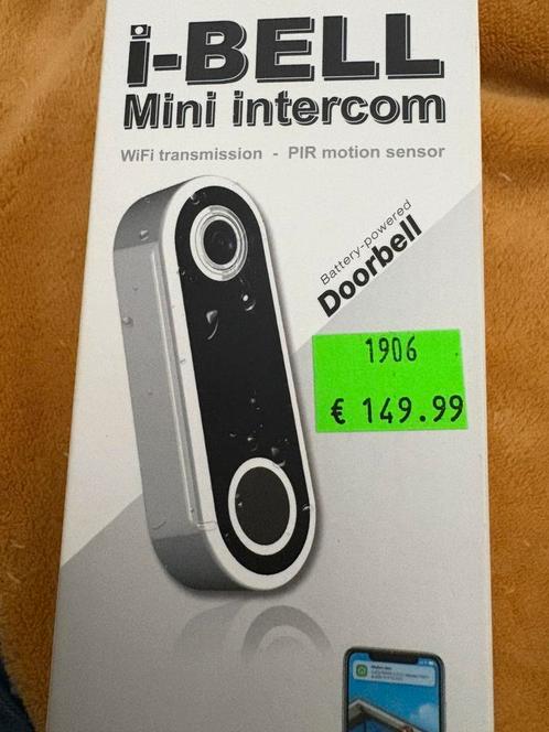 Draadloze slimme wifi deurbel met extra belontvanger, Huis en Inrichting, Deurbellen, Gebruikt, Draadloos, Bewegingsdetectiesensor