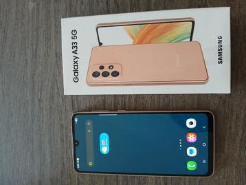 GSM Samsung Galaxy A33 5G (mandarijnkleur) beschikbaar voor biedingen