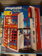 Playmobil - Brandweerkazerne met alarm - 5361 - Fire Station, Enfants & Bébés, Jouets | Playmobil, Comme neuf, Ensemble complet