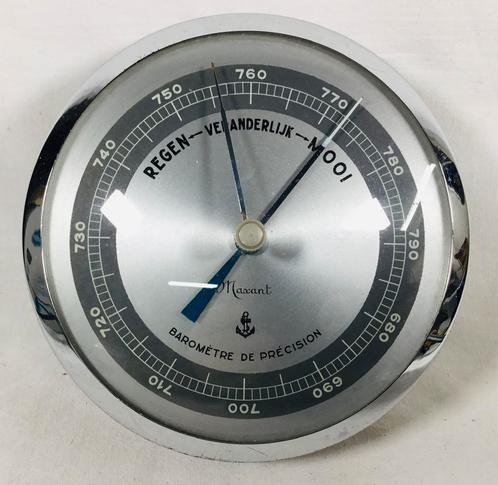Vintage barometer weerstation Maxant Frankrijk, Antiek en Kunst, Curiosa en Brocante, Ophalen of Verzenden