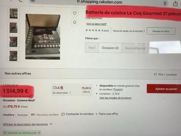 Nieuwe kookpotten beschikbaar voor biedingen