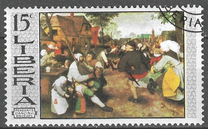 Liberia 1969 - Yvert 482 - Beroemde Kunstwerken (ST), Postzegels en Munten, Postzegels | Afrika, Gestempeld, Verzenden