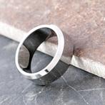 Bandring heren roestvrij staal - 8 mm, IJzer of Staal, Heer, Nieuw, Ophalen of Verzenden