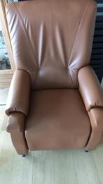 Relaxzetel bruin, Huis en Inrichting, Ophalen, Kunststof, Gebruikt, 75 tot 100 cm
