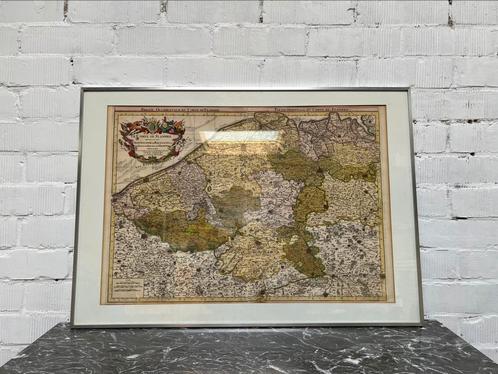 Le pays de Waes - Landkaart Vlaanderen - Pierre Mortier 1705, Boeken, Atlassen en Landkaarten, Zo goed als nieuw, Landkaart, België