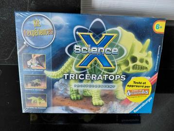 X SCIENCE TRICERATOPS 8-12 ans KIT EXPERIENCE beschikbaar voor biedingen