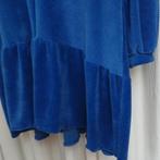 3411) 160x50cm velours côtelé corduroy - bleu, Bleu, Enlèvement ou Envoi, 30 à 200 cm, Coton