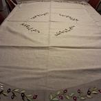 Tafelkleed, rond, met 8 bijhorende servetten, Enlèvement, Comme neuf, Autour de