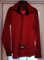 Chemise rouge & noir slim fit XL, Vêtements | Hommes, Chemises, Enlèvement ou Envoi, Porté, Rouge, Tour de cou 43/44 (XL)
