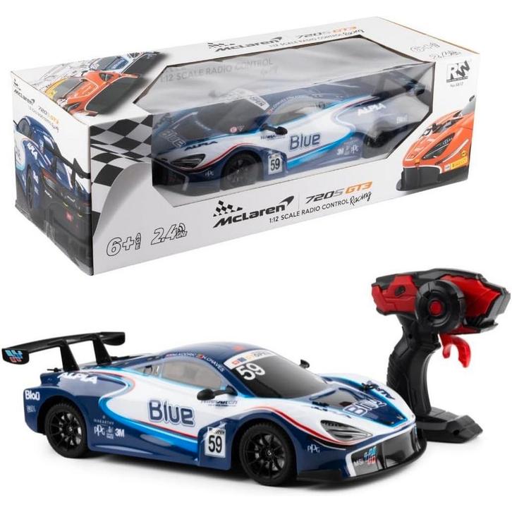 McLaren 720S GT3 RC Auto 1:12 – 2,4 GHz – 15 km/u, Kinderen en Baby's, Speelgoed |Speelgoedvoertuigen, Nieuw, Ophalen of Verzenden