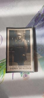 oud Bidprentje Firmin De Klerck  geb. Gits  gest. 1920, Verzamelen, Ophalen of Verzenden, Bidprentje