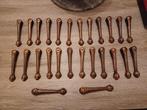Set van 26 vintage houders voor traploper, in rode koper, Ophalen of Verzenden