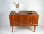 Vintage Deense ladenkast commode dressoir, Huis en Inrichting, Kasten | Ladekasten, 50 tot 100 cm, Minder dan 100 cm, 25 tot 50 cm