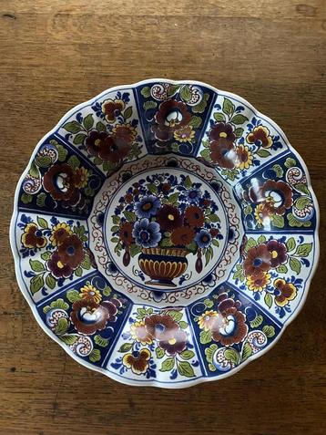 wandbord vintage Oud Delft Nijmegen beschikbaar voor biedingen