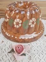 Grote zware bruine Franse keramieke cakevorm uit de Elzas, Ophalen of Verzenden