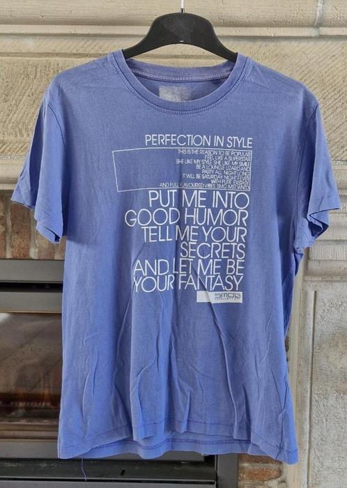 Fishbone - Heren tshirt km - lavendel blauw - maat M, Kleding | Heren, T-shirts, Zo goed als nieuw, Maat 48/50 (M), Blauw, Verzenden