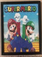Peinture diamant finie Super Mario encadrée, Hobby & Loisirs créatifs, Comme neuf, Enlèvement ou Envoi