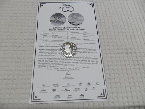 100 jaar Disney 25 cent Mickey Mouse UNC zie foto's, Postzegels en Munten, Munten | Amerika, Losse munt, Noord-Amerika, Ophalen of Verzenden