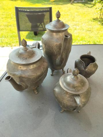 Ancien service à café/thé dans le jardin, Enlèvement ou Envoi