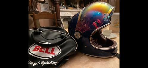 Bell Bullet retro helm blauw, Motoren, Kleding | Motorhelmen, Dames, Heren, Kinderen, Integraalhelm, S, Overige merken, Nieuw zonder kaartje