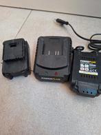 powerplus batterijen en oplader, Ophalen of Verzenden, Gebruikt