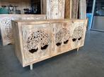 Dressoir Houtsnijwerk Ibiza/Boho uniek exemplaar, Met deur(en), Ibiza/Boho/Botanisch, 150 tot 200 cm, Nieuw