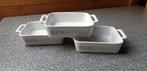 3 witte ovenschoteltjes, Huis en Inrichting, Ophalen of Verzenden, Nieuw, Schaal of Schalen