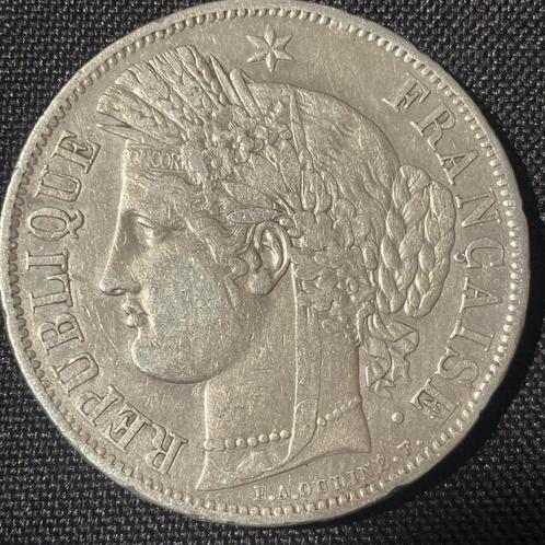 Frankrijk - 5 frank 1849A - KM761.1 -15, Postzegels en Munten, Munten | Europa | Niet-Euromunten, Losse munt, Frankrijk, Zilver