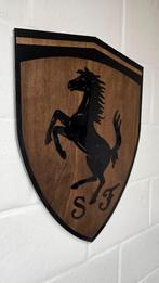 Enseigne Ferrari décorative en bois, Ophalen of Verzenden, Zo goed als nieuw, Overige typen