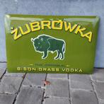 Metalen plaat Zubrowka vodka, Collections, Enlèvement ou Envoi