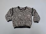 Mt 80 Zwart wit gestreepte sweater met ruches, Ophalen of Verzenden, Zo goed als nieuw, Hema, Truitje of Vestje