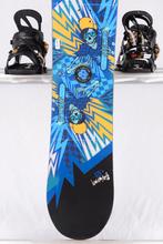 Snowboard 130 pour enfants SALOMON EL CAPITAN, noir/bleu, Envoi, Utilisé, Fixations