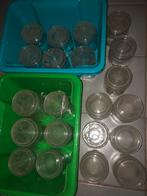 Inmaakpotten met rillenglas 21 stuks, Ophalen, Gebruikt