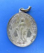 oude medaille St. Louis de Gonzague O Marie concu sans peche, Verzamelen, Religie, Ophalen of Verzenden, Gebruikt, Sieraad, Christendom | Katholiek