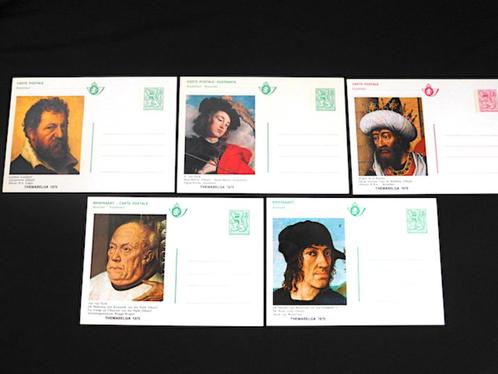 Themabelga'75 : ensemble d'entiers postaux : Peintres Belg., Collections, Cartes postales | Belgique, Non affranchie, Enlèvement ou Envoi