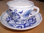 Hutschenreuther Melkkan en Kop met Schotel. Zwiebelmuster., Ophalen of Verzenden