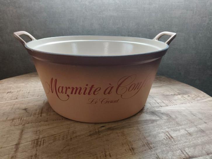 Le Creuset NO DPD jampot, Huis en Inrichting, Keuken | Potten en Pannen, Zo goed als nieuw, Gietijzer, Ophalen of Verzenden