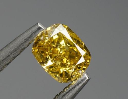 diamant fancy geel .31ct, Handtassen en Accessoires, Edelstenen, Ophalen of Verzenden