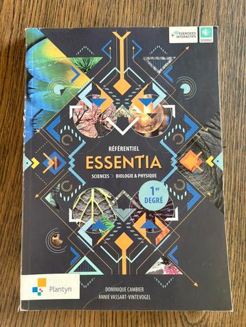 Essentia - référentiel - 1er degré, Livres, Enlèvement ou Envoi, Plantyn, Biologie, Utilisé