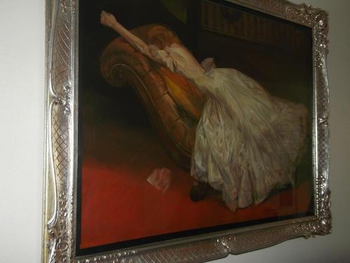 schilderij van Karel Van Belle, Antiquités & Art, Art | Peinture | Classique, Enlèvement ou Envoi