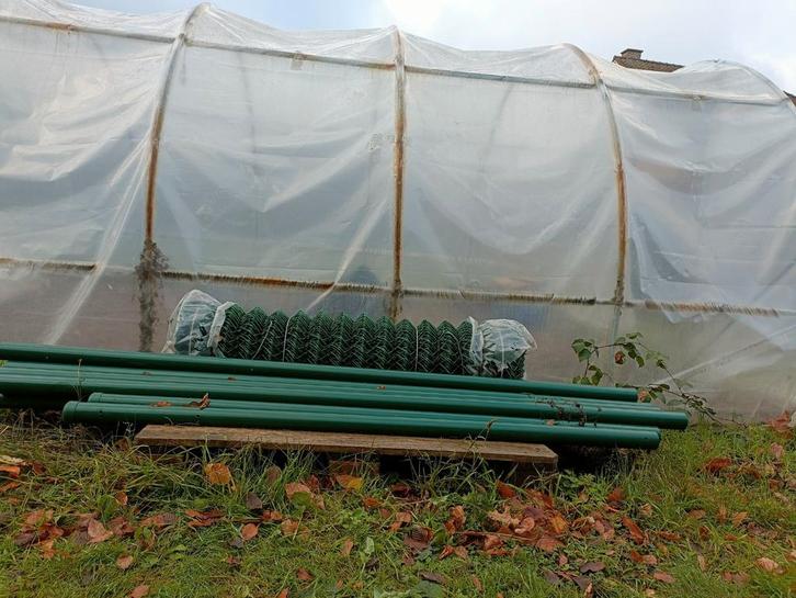 Omheining +- 27 m lengte ,1,2m hoog incl poortje, Tuin en Terras, Gaas en Draad, Draad, Ophalen