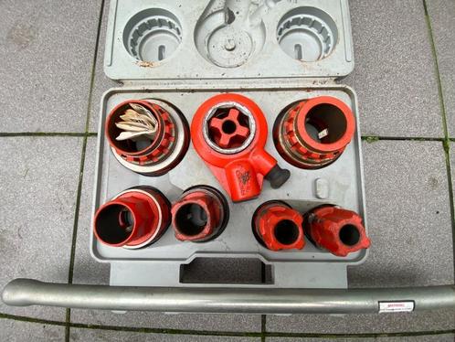 straalkoppen zandstralen luchtgommen - Ridgid snijkoppen, Doe-het-zelf en Bouw, Gereedschap | Overige machines, Gebruikt, Ophalen of Verzenden