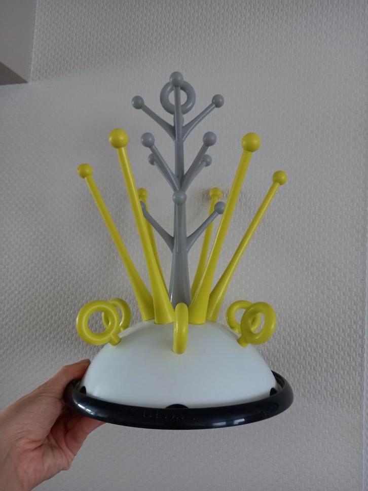 Afdruiprek melkflesjes BEABA wit groen grijs, Kinderen en Baby's, Babyvoeding en Toebehoren, Zo goed als nieuw, Overige typen