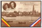 Z/W postkaart 'Hommage de la France à l'héroïsme..' 1914, Verzenden, Voor 1920, Ongelopen, Politiek en Historie