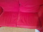 Chaise en tissu rouge (IKEA), Comme neuf, 150 cm ou plus, 75 à 100 cm, Enlèvement